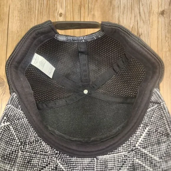 Lululemon Athletica Black White Geometric Snapback Baseball Hat Cap Casual Style - Picture 9 of 10